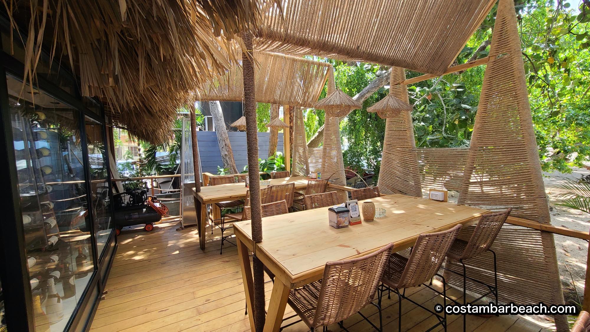 Beautiful organic style with thatched roof